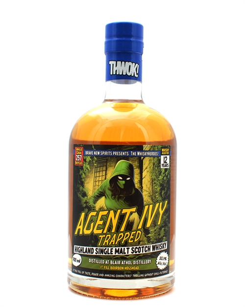 Blair Athol 12 år Agent Ivy Trapped Whiskyheroes Single Highland Malt Scotch Whisky 70 cl 55,1%