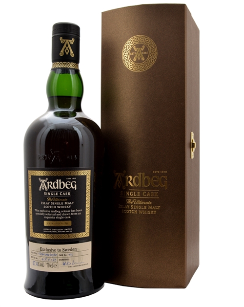 Ardbeg 2010 Single Cask #1923 Exclusive to Sweden 12 år Cask Strength Single Islay Malt Scotch Whisky 57,4%