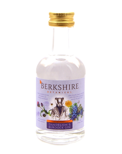 Berkshire Miniature Botanical Dandelion & Burdock Small Batch Gin 5 cl 40,3%