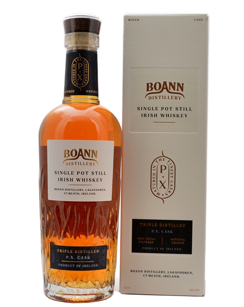 Boann Distillery Triple Distilled Single Pot Still P.X. Cask Irsk Whiskey