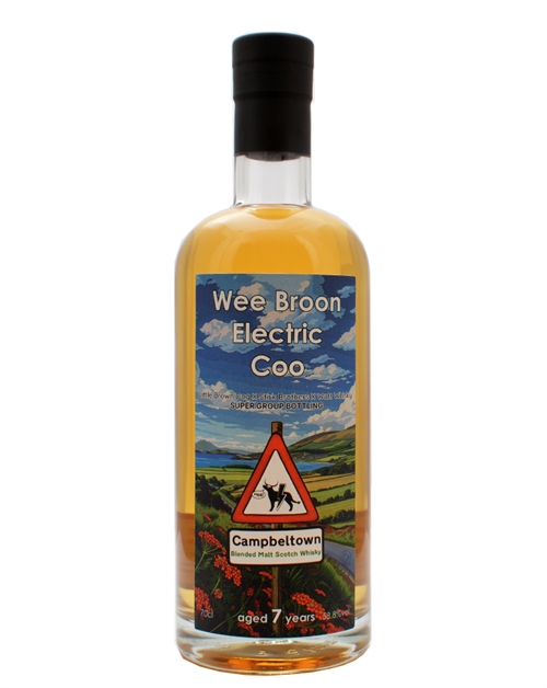 Wee Broon Electric Coo Little Brown Dog Watt Whisky Stirk Blended Malt Scotch Whisky