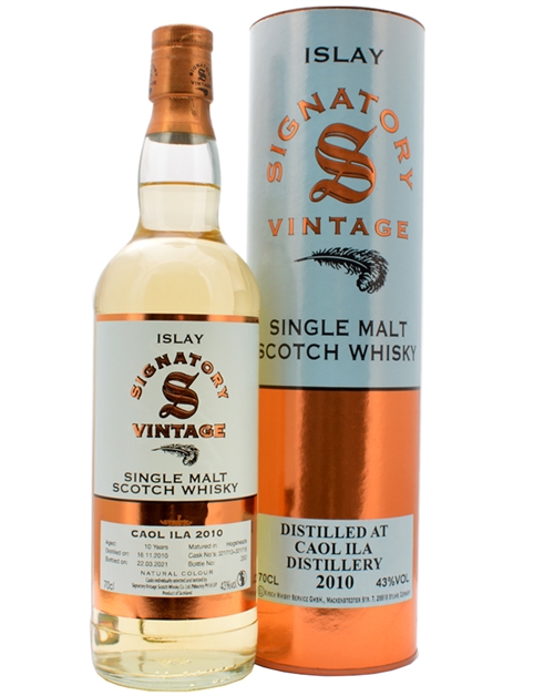 Caol Ila 2010/2021 Signatory Vintage 10 år Islay Single Malt Scotch Whisky