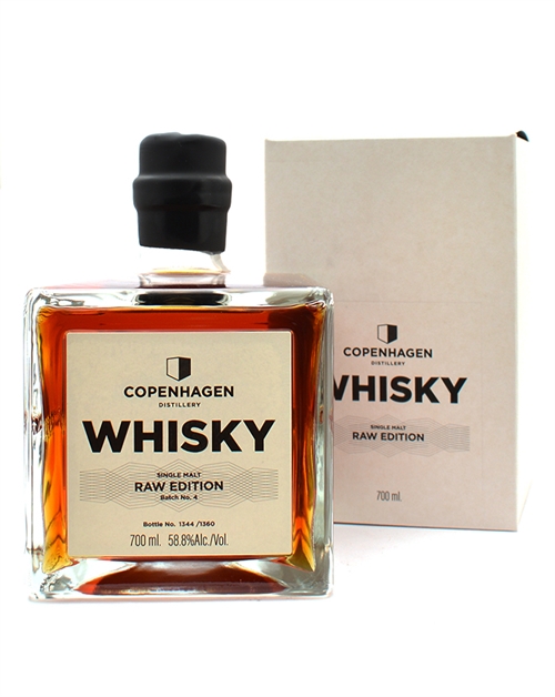 Copenhagen Distillery Raw Edition Batch No 4 Dansk Single Malt Whisky 70 cl 58,8%