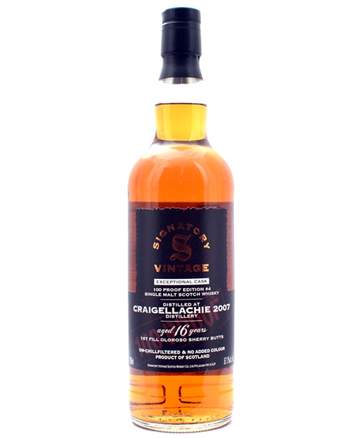 Craigellachie 16 år Signatory Exceptional Cask 100 Proof Edition Single Malt Scotch Whisky