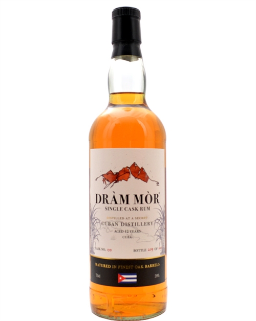 A Secret Cuban Distillery 12 yr Dram Mor Single Cask Rom 70 cl 59 abv