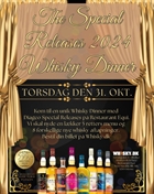 The Special Releases Whisky Dinner kl 18.00 i Odense på Restaurant Equi