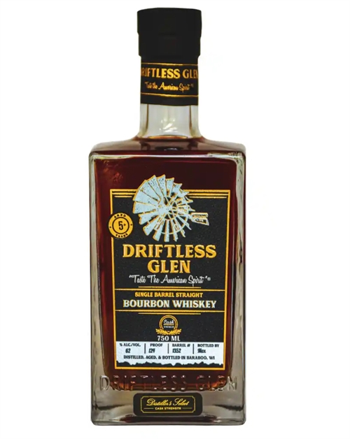 Driftless Glen Single Barrel Cask Strength Straight Bourbon Whiskey 62%