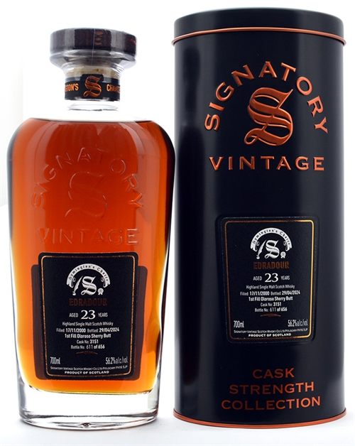 Edradour 2000/2024 Symington’s Choice 23 år Single Highland Malt Scotch Whisky 70 cl 56,2%