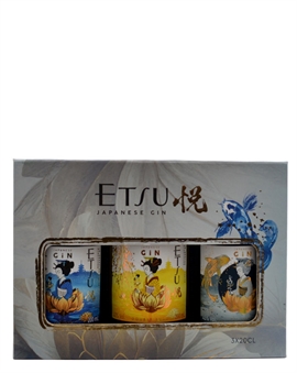 Etsu Gin Gaveæske Japansk Gin 3x20 cl 43%/45%