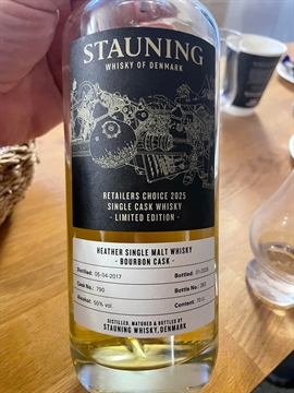 Stauning Retailers Choice 2025 Dansk Single Cask Malt Whisky 50% 