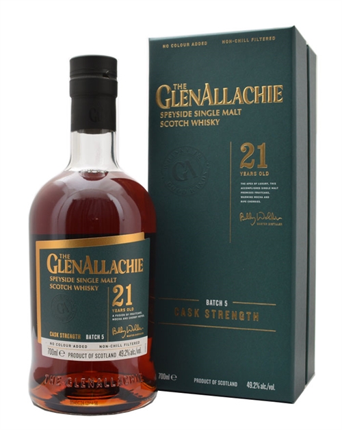 GlenAllachie 21 år Batch 5 Cask Strength Billy Walker Single Speyside Malt Scotch Whisky 49,2%