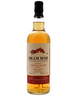 GlenAllachie 8 år Dram Mor Speyside Single Malt Scotch Whisky 53,8%