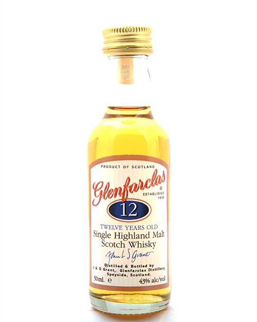 Glenfarclas 12 år MINIATURE Old Version Single Highland Malt Scotch Whisky 5 cl 43%