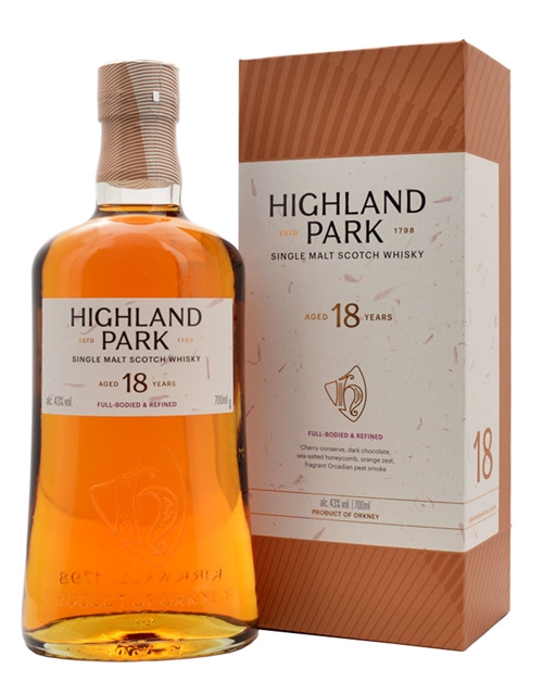 Highland Park 18 år Single Orkney Malt Scotch Whisky 43%