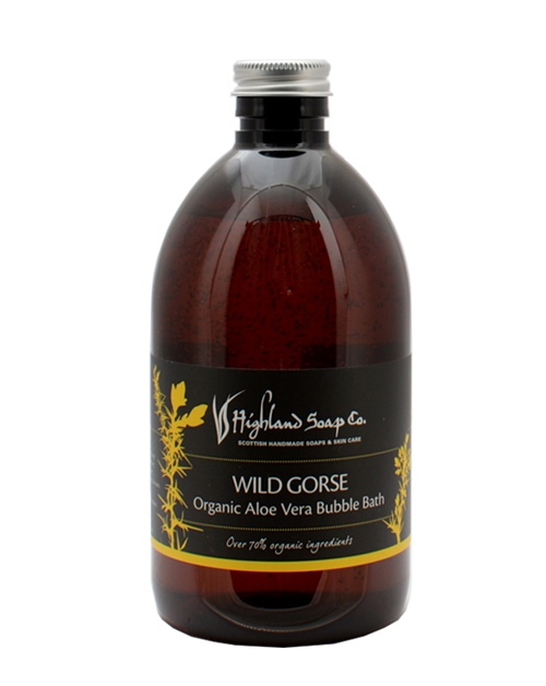 Highland Soap Co Wild Gorse Økologisk Aloe Vera Bubble Bath 500ml