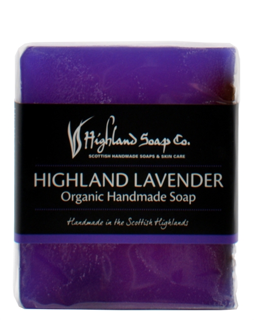 Highland Soap Co Highland Lavender Økologisk Håndlavet Sæbeblok 150g