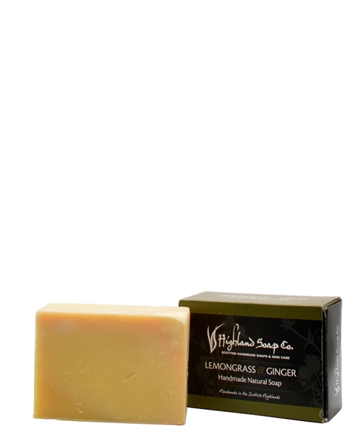 Highland Soap Co. Lemongrass & Ginger Håndlavet Naturlig Sæbeblok 190g