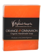 Highland Soap Co Orange & Cinnamon Økologisk Håndlavet Sæbeblok 150g