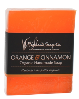 Highland Soap Co Orange & Cinnamon Økologisk Håndlavet Sæbeblok 150g