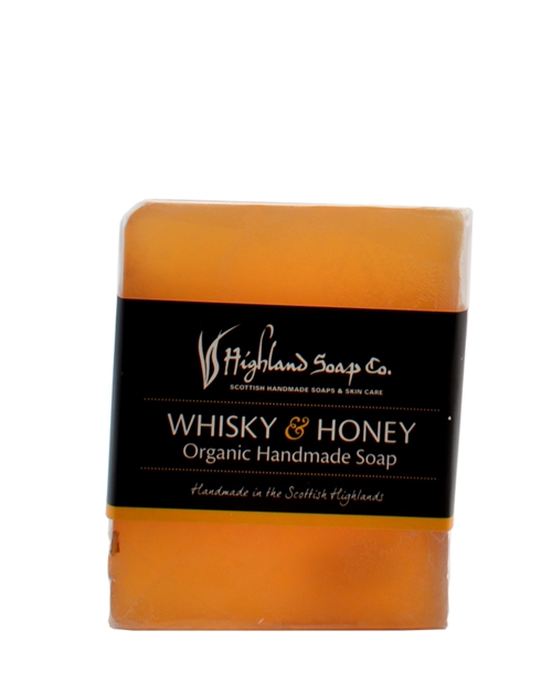 Highland Soap Co. Whisky & Honey Økologisk Håndlavet Sæbebar 150g