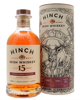 Hinch 15 år Oloroso Sherry Cask Finish Blended Irish Whiskey 70 cl 46%