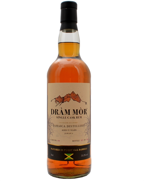 A Secret Jamaican Destilleri 11 år Dram Mor Single Cask Rom 70 cl 53,2%