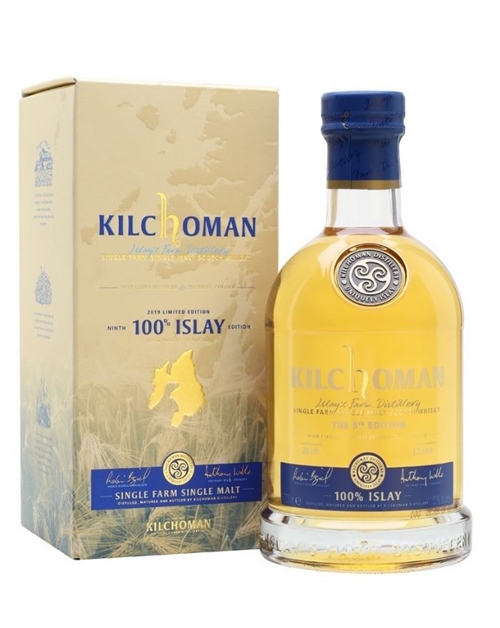 Kilchoman 100% Islay 9\'th Release Single Malt Whisky 50 procent alkohol og 70 centiliter - Limited Release