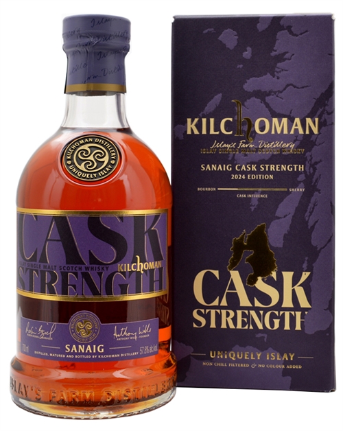 Kilchoman Sanaig Cask Strength 2024 Edition Islay Single Malt Scotch Whisky 70 cl 57,8%