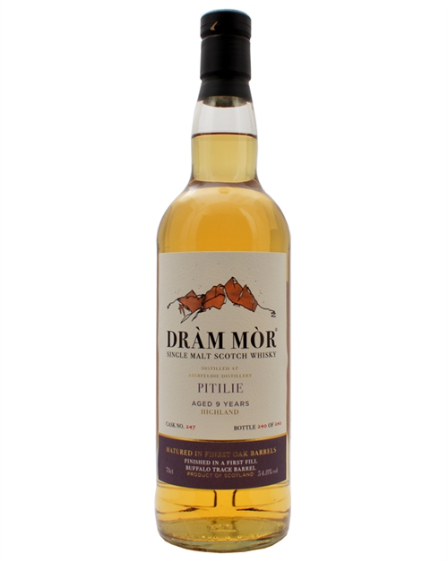 Pitilie 9 år Dram Mor Highland Single Malt Scotch Whisky 70 cl 54,8%