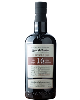 Ron Sostenible 16 år La Isabella Vintage Collection 2008 Dominikanske Republik Rom 49%