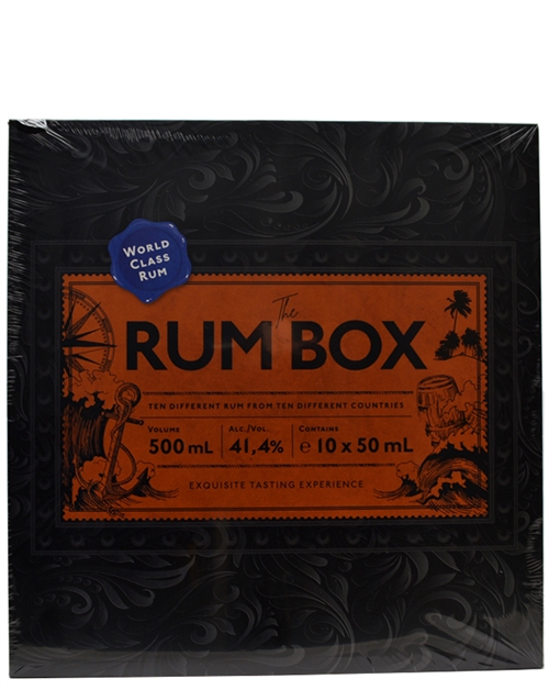 The Rum Box Blå Edition Miniature Gavesæt Spirit Drink 10x5 cl 41,4%