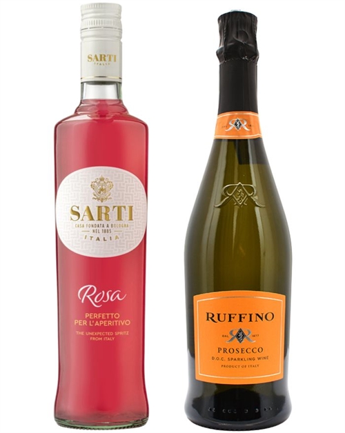 Sarti Spritz med Ruffino Prosecco cocktailpakke