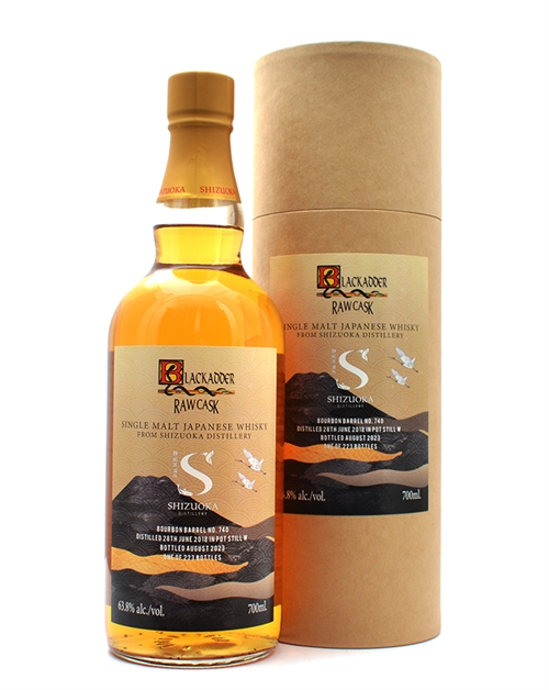 Shizuoka 2018/2023 Blackadder Raw Cask 5 år Cask No. 740 Single Malt Japansk Whisky 70 cl 63,8%