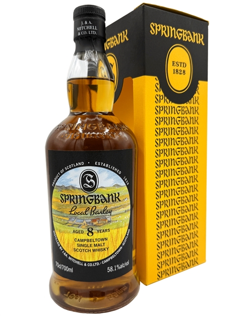 Springbank 8 år Local Barley 2025 Campbeltown Single Malt Scotch Whisky 58,1%