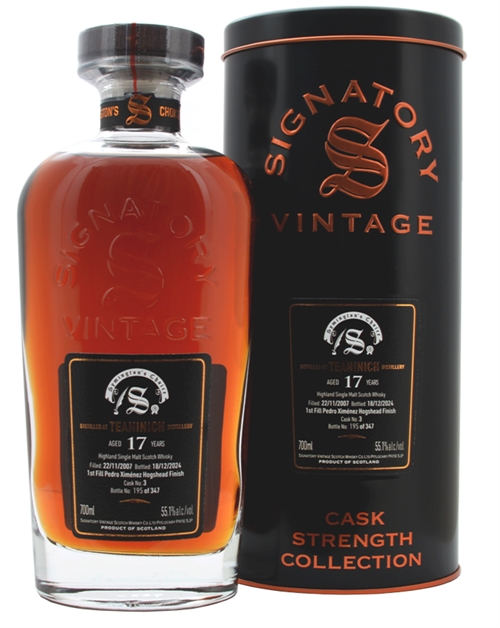 Teaninich 2007/2024 Signatory 17 år Symingtons Choice Cask #3 Highland Single Malt Scotch Whisky 55,1%