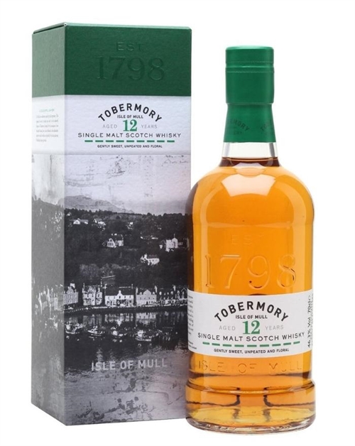 Tobermory 12 år Isle of Mull Single Malt Scotch Whisky 70 cl 46,3%