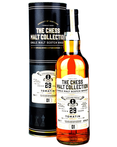 Tomatin 29 år The Chess Malt Collection D1 Single Highland Malt Whisky 70 cl 