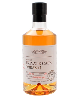 Trolden Distillery 5 år Whisky.dk 2020/2025 Private Cask Single Malt Dansk Whisky 50 cl 59%