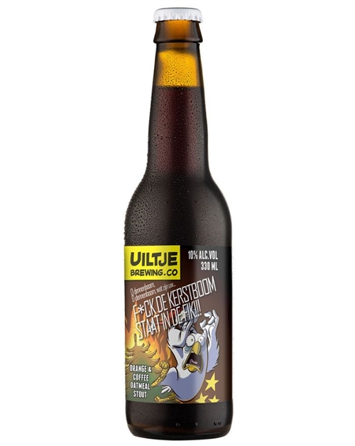 Uiltje The Christmas Tree is on fire Orange & Coffee Oatmeal Stout Specialøl 33 cl 10%