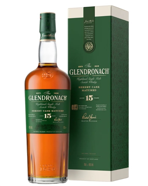 Glendronach 15 år Rebranded Single Highland Malt Scotch Whisky 46%