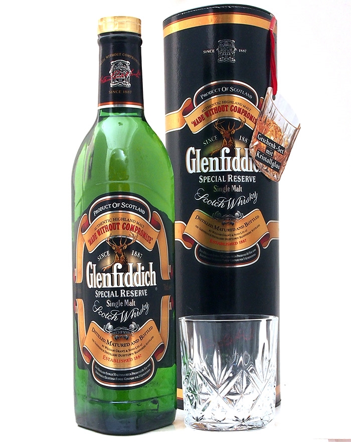 Glenfiddich 12 år Med Glas Old Version