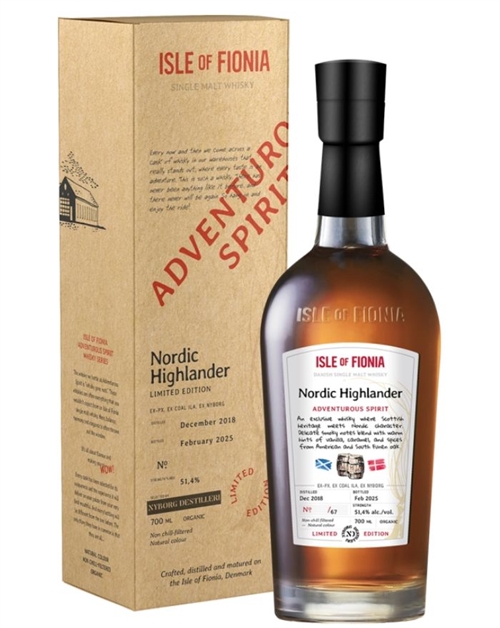 Isle of Fionia Nordic Highlander Nyborg Distillery Adventurous Spirit Single Malt Danish Whisky 51,4%