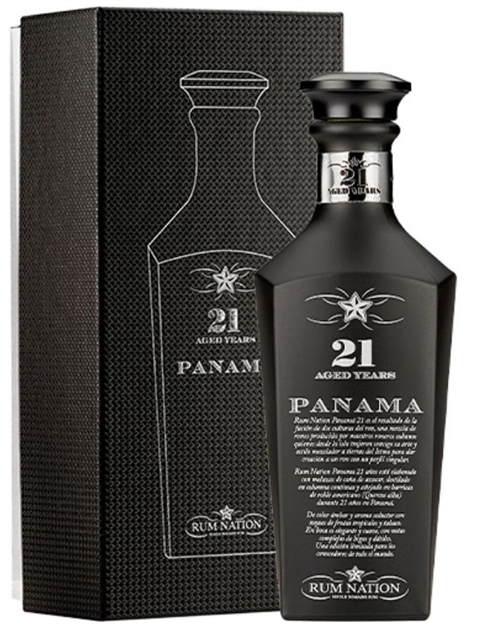 Rum Nation Panama 21 yr Black Decanter Single Domaine Rom 