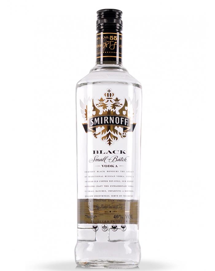 Smirnoff Vodka Black Triple Distilled Premium Vodka 40%